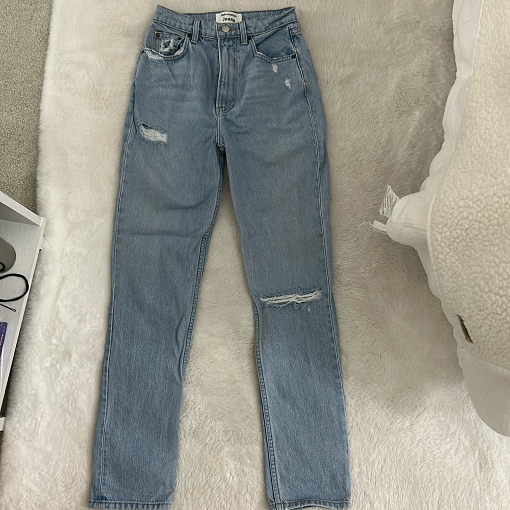 Reformation High Rise Straight Jeans Size 24